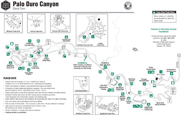 Palo Duro Canyon State Park Trail Map - Peggi Birgitta